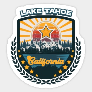 Hiking Lake Tahoe California Sticker